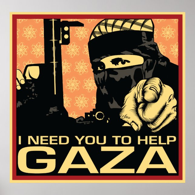 Du måste hjälpa Gaza Poster (Framsidan)