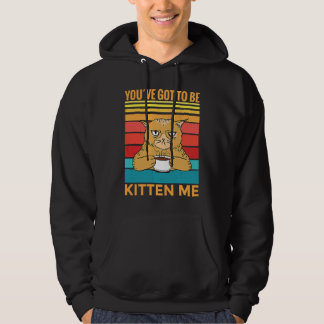 Du måste kittla mig I Katt Hoodie
