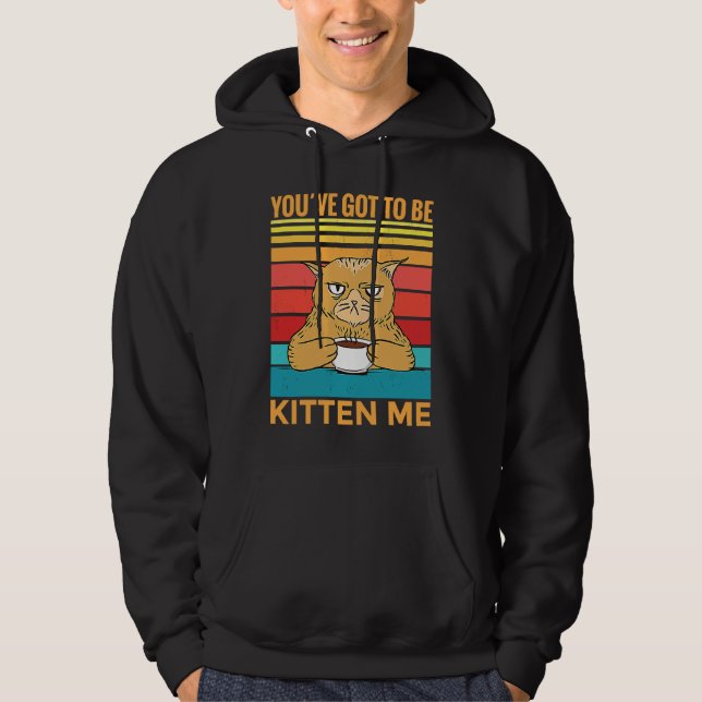 Du måste kittla mig I  Katt Hoodie (Framsida)