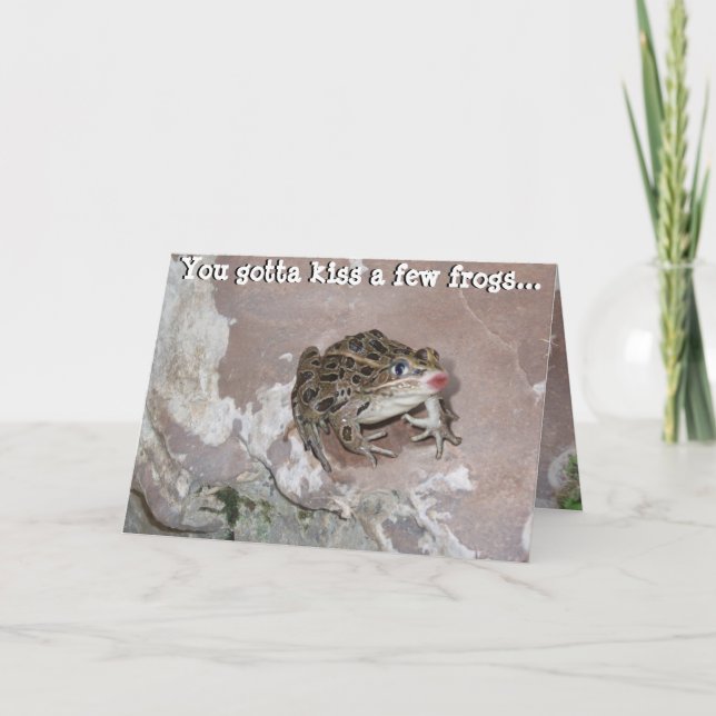Du måste kyssa några Frogs Helgkort (Framsida)