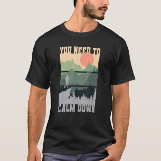 Du Måste Lugna Ner Dig Meditation T Shirt