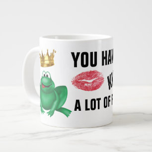 Du måste skrika en massa Frogs Jumbo Coffee Mugg