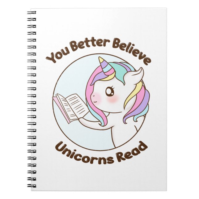 Du måste tro att Unicorns läser Anteckningsbok (Framsidan)