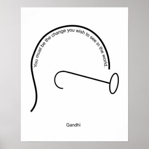 Du måste vara ändringen som du önskar att se i poster