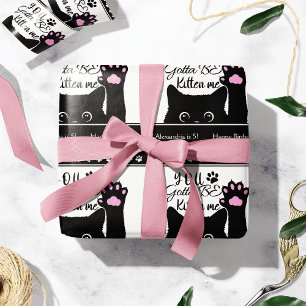 Du måste vara kattunge mig på Cat Mönster-födelsed Presentpapper