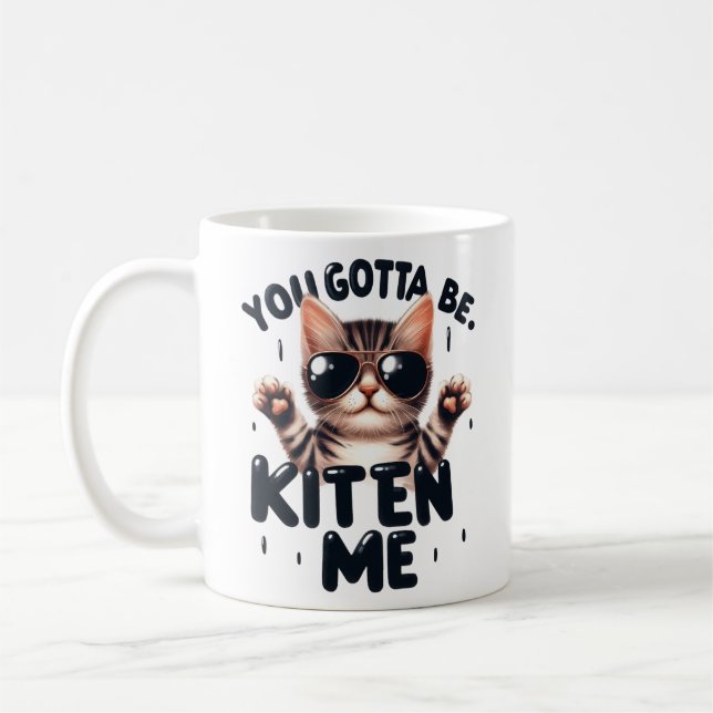 Du måste vara Kitten Tri-Blend Shirt Kaffemugg (Vänster)