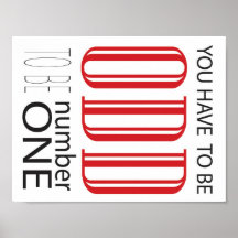 Du måste vara konstig för att vara nummer ett