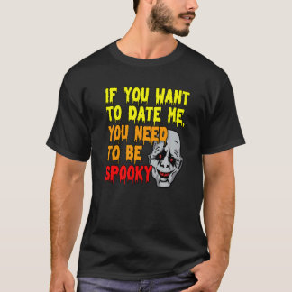 Du Måste Vara Kuslig Halloween Pumpa Spöke Häxa T Shirt