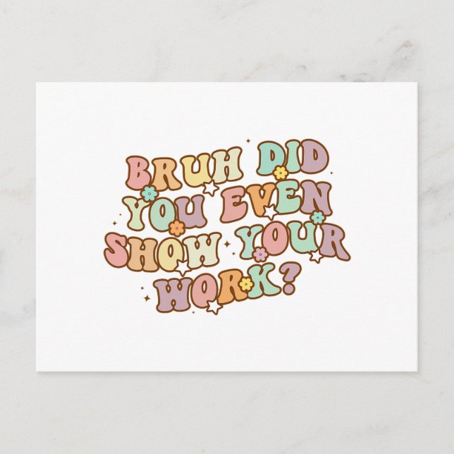 Du matar in energifinny E=MC2 Science Nerd Phy Vykort (Framsida)