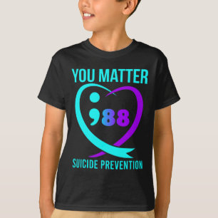 Du mäter 988 medvetandegörande om förebyggande av t shirt