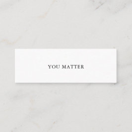 DU MATTEMÄTER SJÄLVKORT 1 MINI VISITKORT