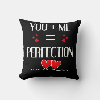 Du + Me = Perfektion - Cute Couple Design Kudde