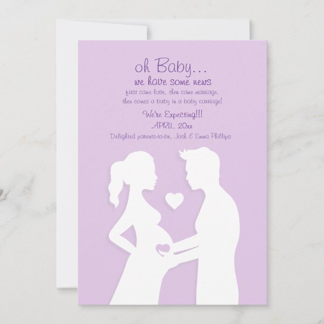 Du + Me = Tre Graviders meddelande Inbjudningar (Framsida)