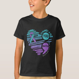 Du medvetenhet om förebyggande av självmord semiko t shirt