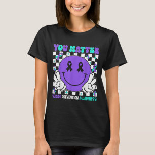 Du medvetenhet om förebyggande av självmord Teal L T Shirt