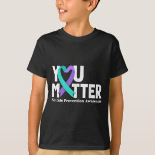 Du medvetenhet om förebyggande av självmord Teal & T Shirt