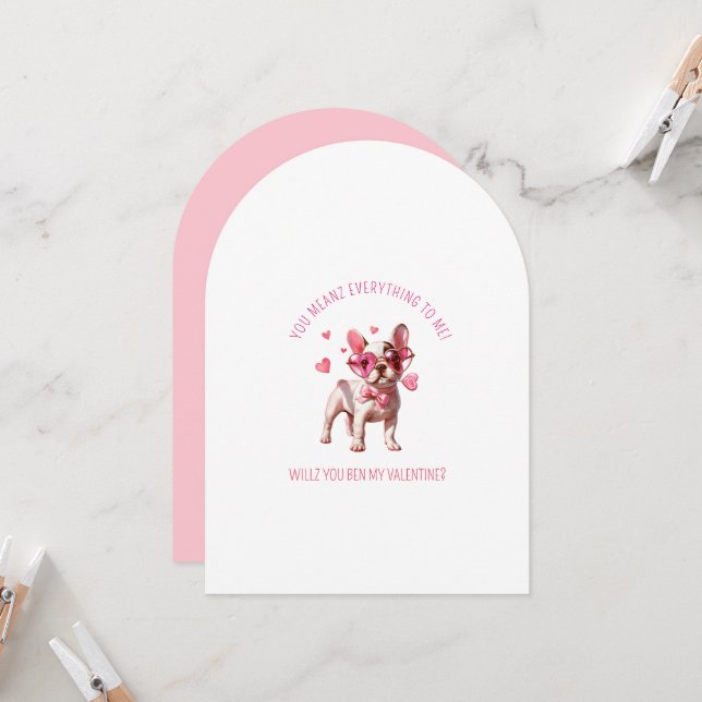 Du menar allt för mig, är min Valentine Inbjudningar (Fram/Back In Situ)