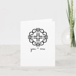 Du + mig | Hmong-inspirerat kort