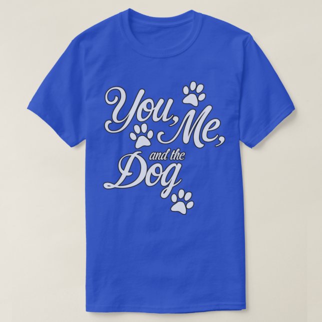 Du mig och hund t shirt (Design framsida)