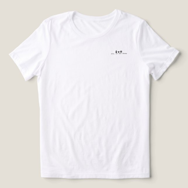 Du Mig och Schack T Shirt (Design Framsida)