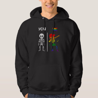 Du Mig Stöd Lgbt Rättigheter Mänsklig Stolthet Jäm Hoodie