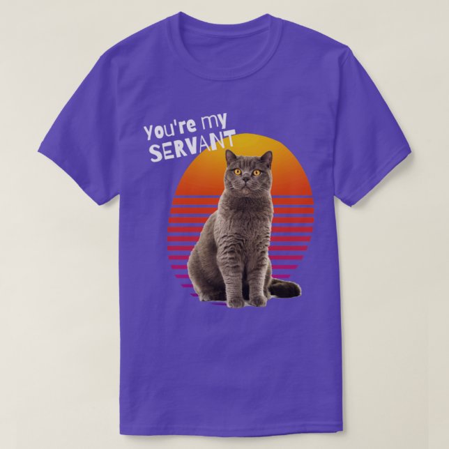 Du min servant katt1 t shirt (Design framsida)