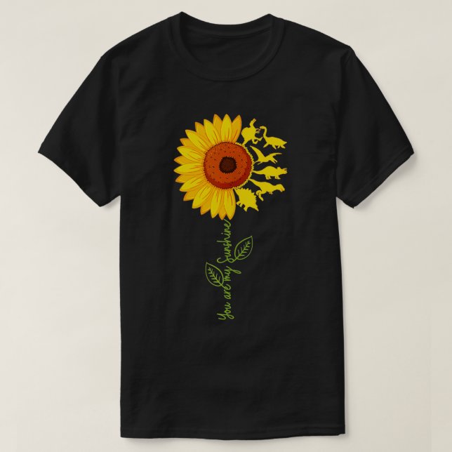 Du min solrossolrossolrosdosinosaur TRex Dino Lov T Shirt (Design framsida)