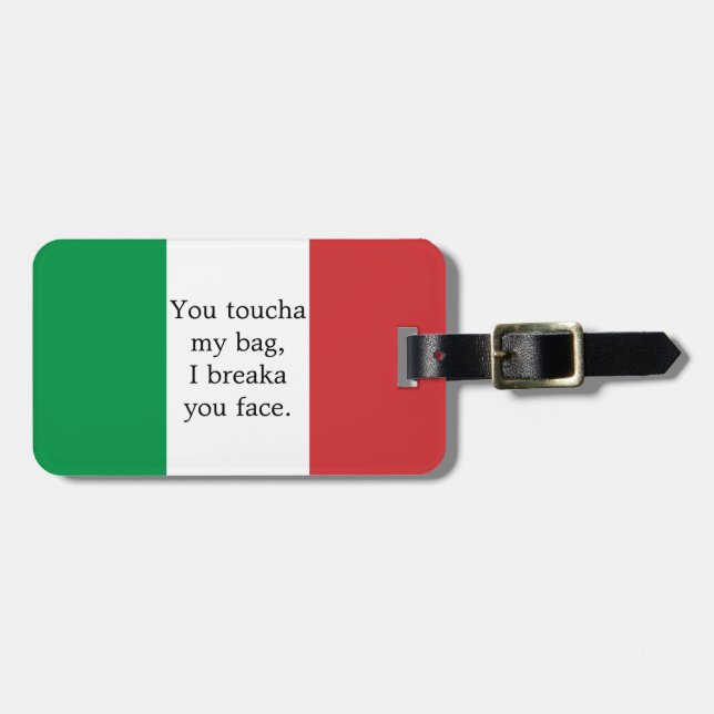 Du min Toucha hänger lös I Breaka som du vänder Bagagebricka (Horisontell Framsida)