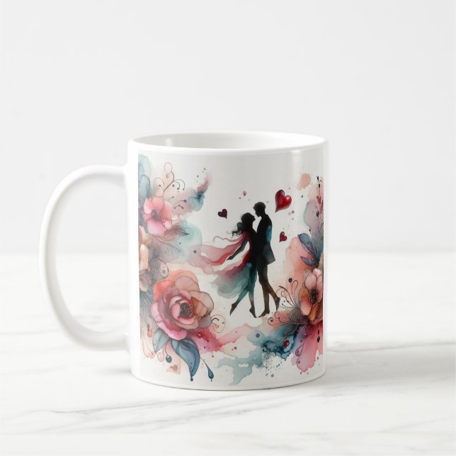 Du mina Alla hjärtans dag-muggar  Kaffemugg (Vänster)
