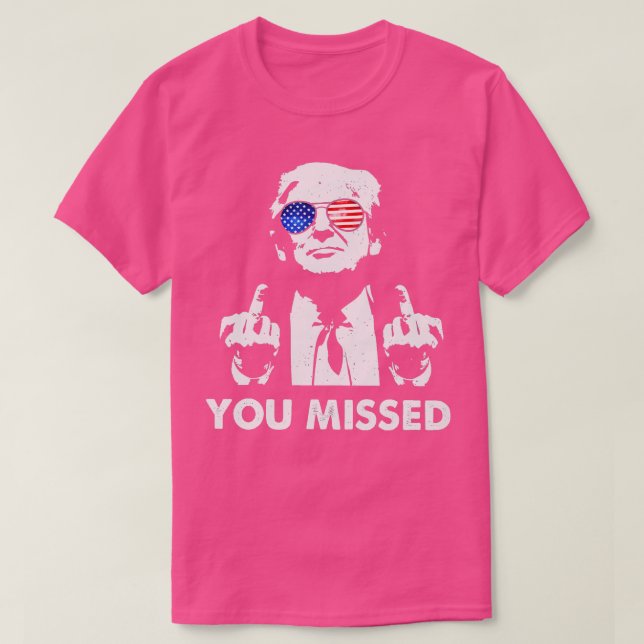 du missade bildtrast t shirt (Design framsida)