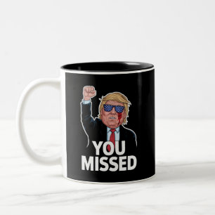 Du missade Donald Trump Två-Tonad Mugg