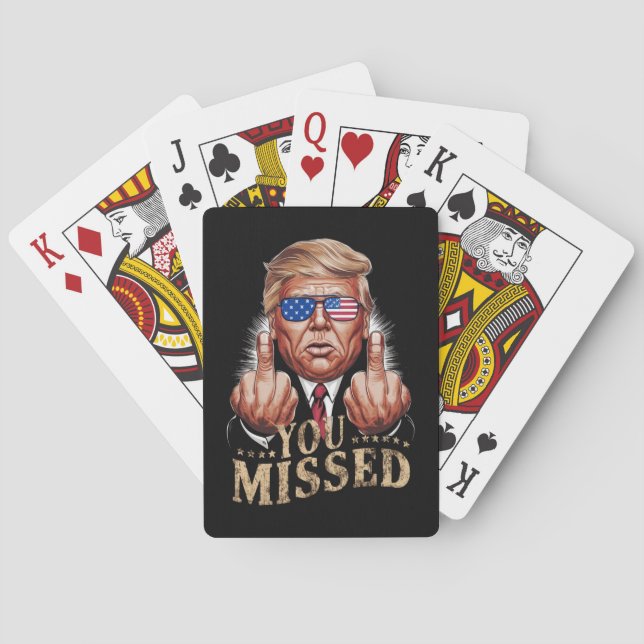 Du missade Donald Trump USA-val Casinokort (Baksidan)