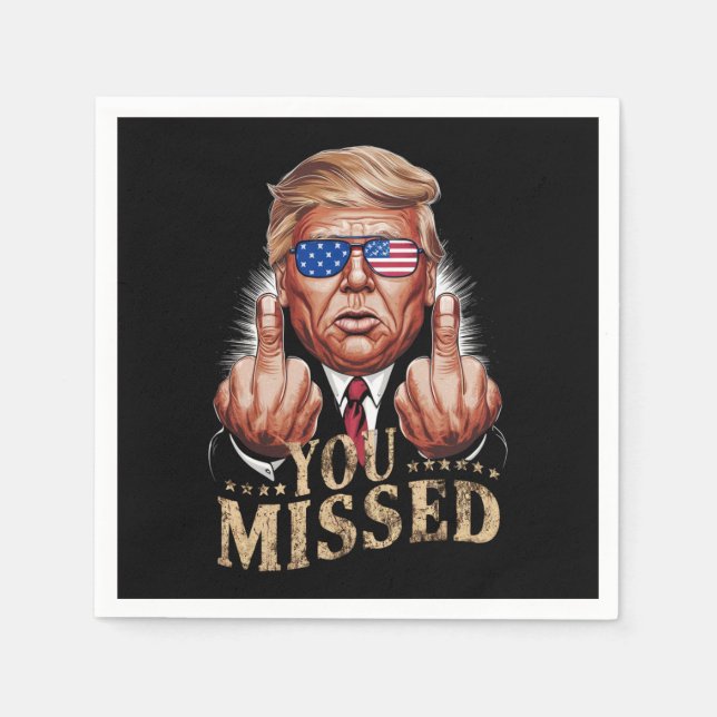 Du missade Donald Trump USA-val Pappersservett (Framsidan)