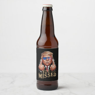 Du missade Donald Trump USA-valet Ölflaska Etikett