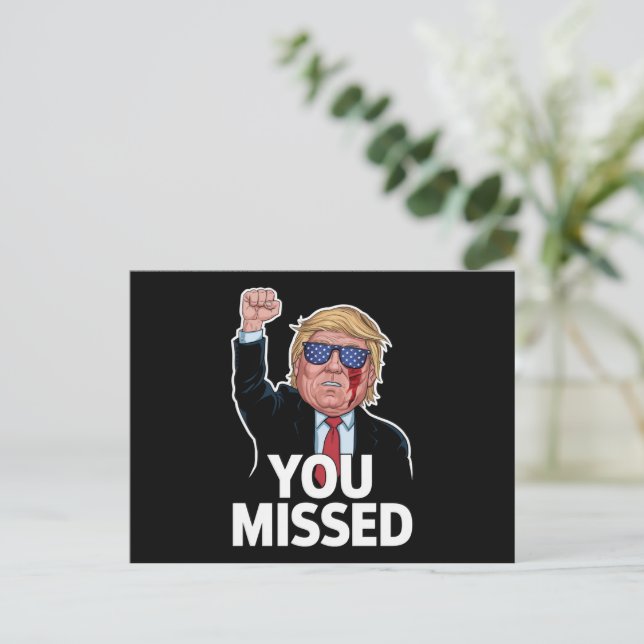 Du missade Donald Trump Vykort (Stående Fram)