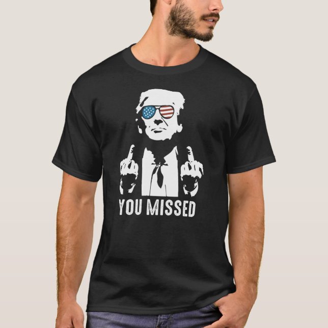 Du missade (på baksidan) - du missade t shirt (Framsida)