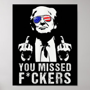 Du missade president Donald Trump Mitten Fi Poster