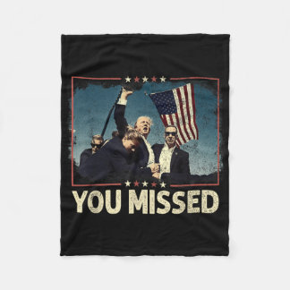 Du missade Shirt, du missade Trump 2024 du missade Fleecefilt