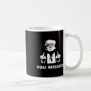 Du missade Shot Republican Pro Trump Kaffemugg
