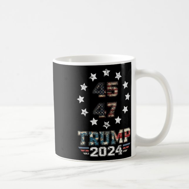 Du missade Trump 2024 US American Flagga 2 Side Kaffemugg (Höger)