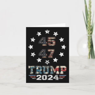 Du missade Trump 2024 US American Flagga 2 Side Kort