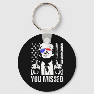 Du missade Trump 2024 US American Flagga Funny (fo Nyckelring