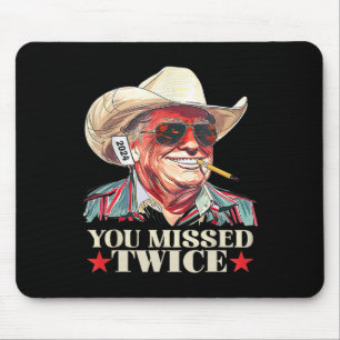 Du Missade Två Gånger Western Trump Cowboy Trump 2 Musmatta