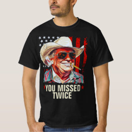 Du missade två gånger Western Trump Cowboy | Trump T Shirt