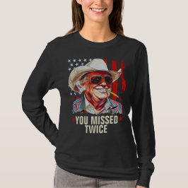 Du missade två gånger Western Trump Cowboy | Trump T Shirt