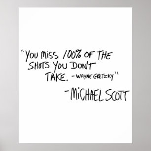 Du missar 100 av de stölder du inte tar Variant Poster