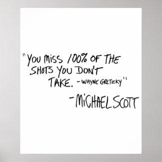 Du missar 100 av de stölder du inte tar Variant Poster