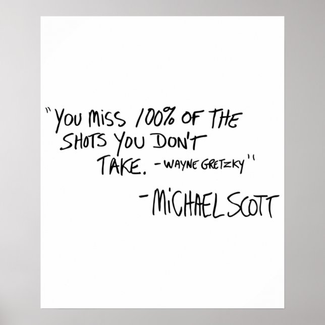 Du missar 100 av de stölder du inte tar Variant Poster (Framsidan)