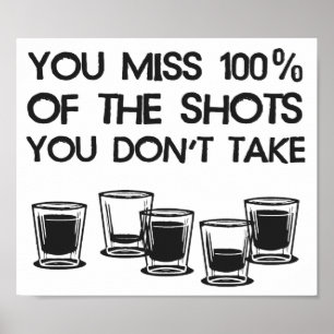 Du missar 100% av de stöttor du inte tar poster