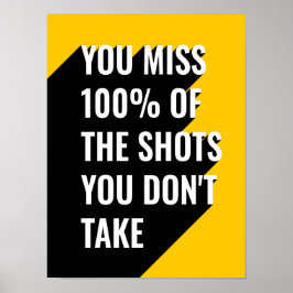 Du missar 100 av skotten du inte tar poster
